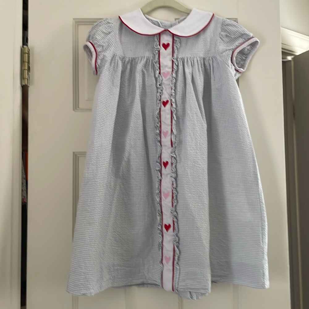 Little English seersucker dress (damaged) | size 7